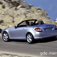 : Mercedes SLK-class сзади, сбоку