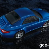 : Porsche 911 Carrera 4S Cabriolet сверху