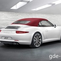 : Porsche 911 Carrera S Cabriolet сзади, сбоку