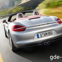 : модель Porsche Boxster S сзади